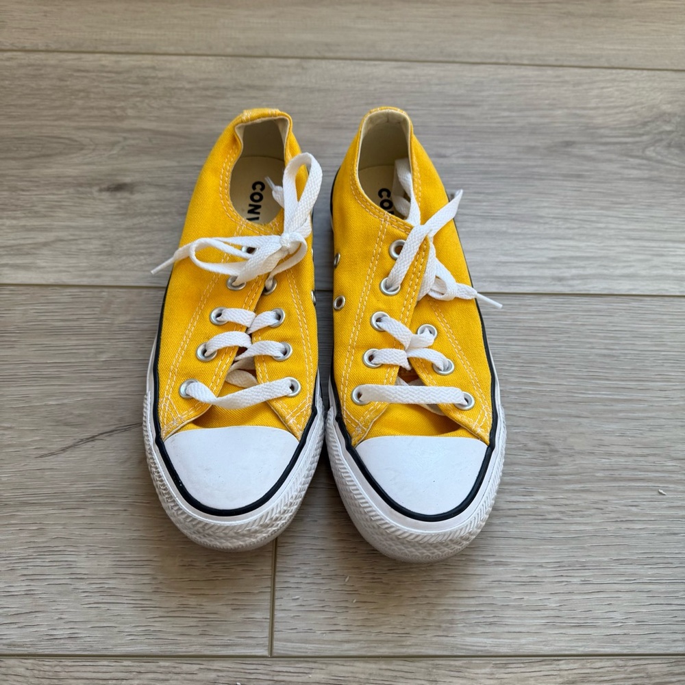 Converse All Star Low Top Yellow Canvas Sneakers